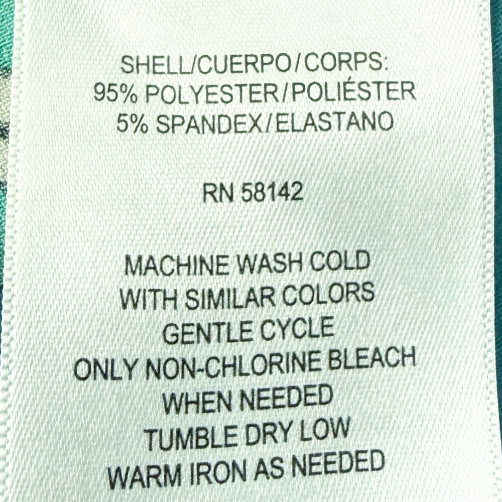 London Times Tie Sleeve Shift Dress Size 12 Coastal Turquoise Print - Picture 10 of 11